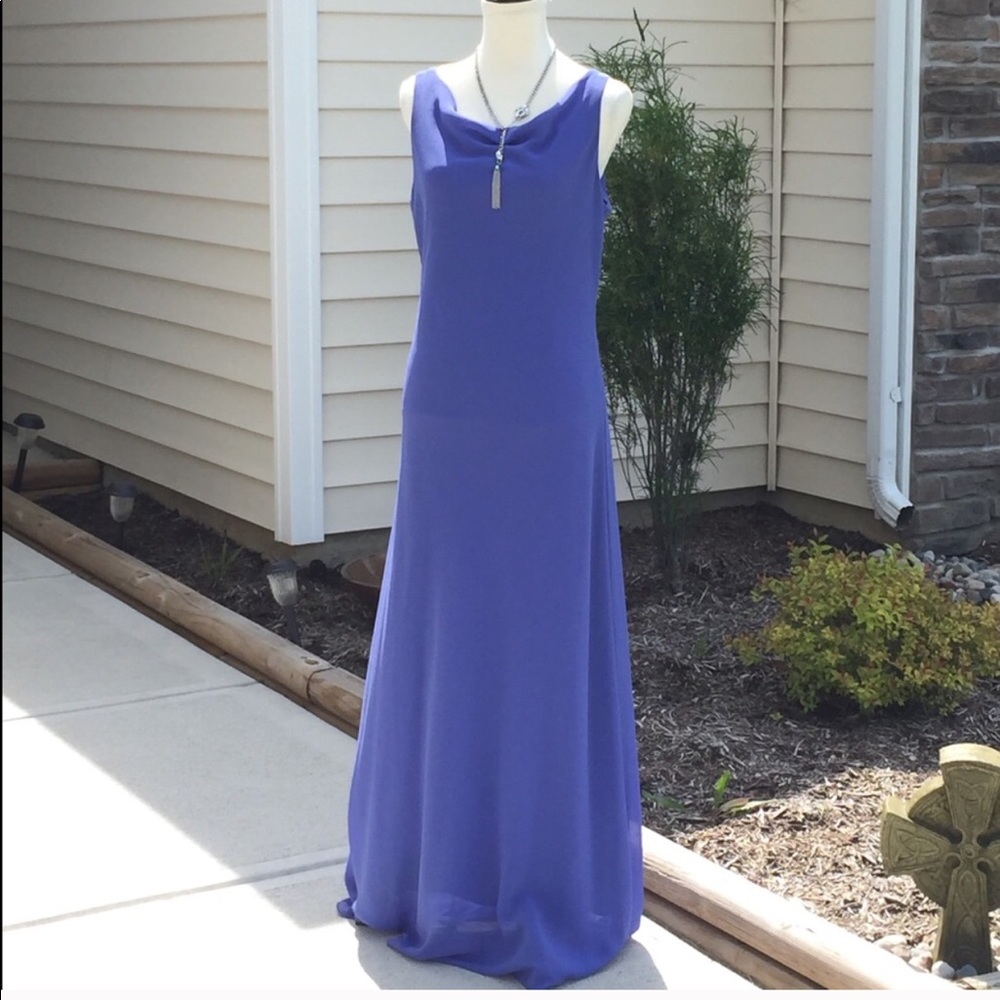 Chadwicks blue sleeveless maxi dress size 14